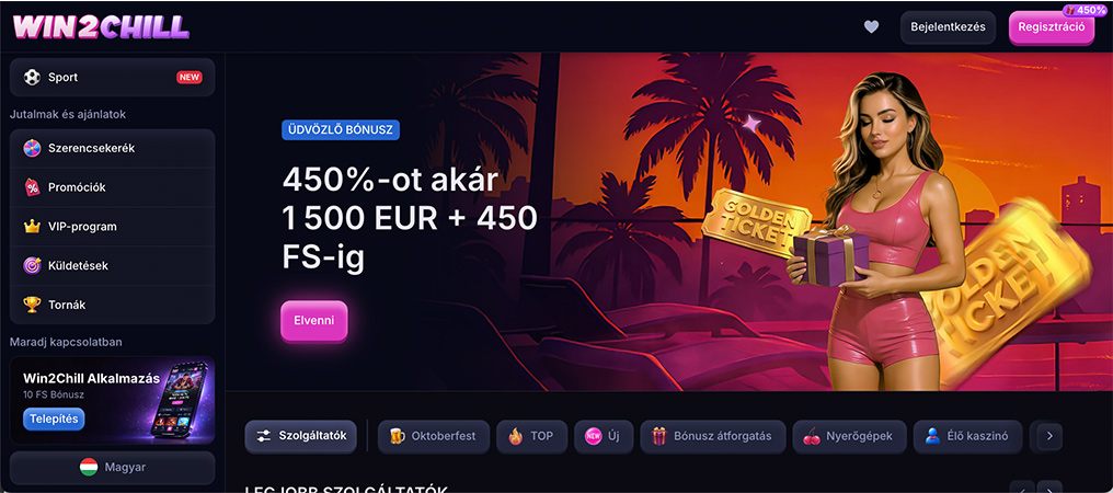 Win2Chill Casino, bónuszok és promóciók 2026