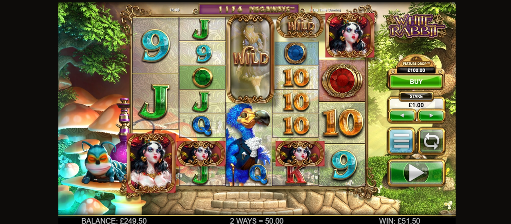 White Rabbit Megaways nyerőgép, online slot