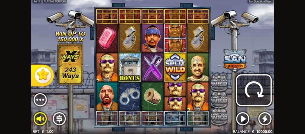 San Quentin xWays, Casino Slot, nyerőgép