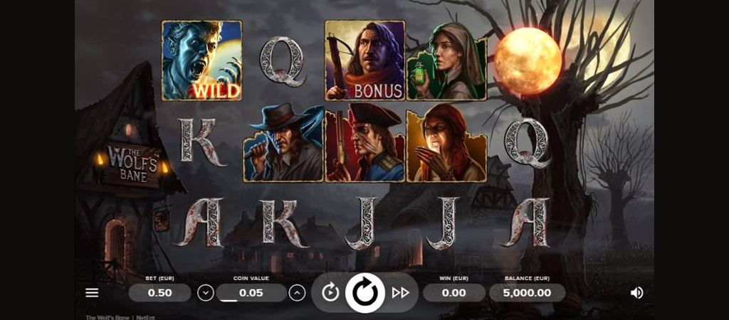 The Wolf’s Bane, online kaszinó slot, nyerőgép