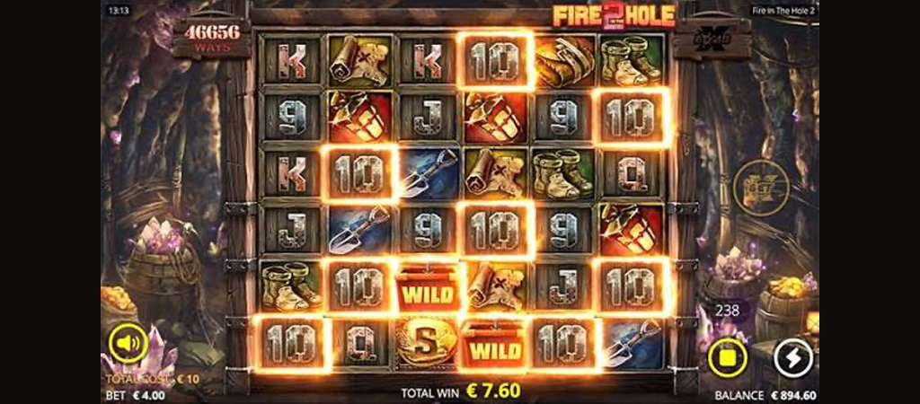 Fire in the Hole 2, online szerencsejáték