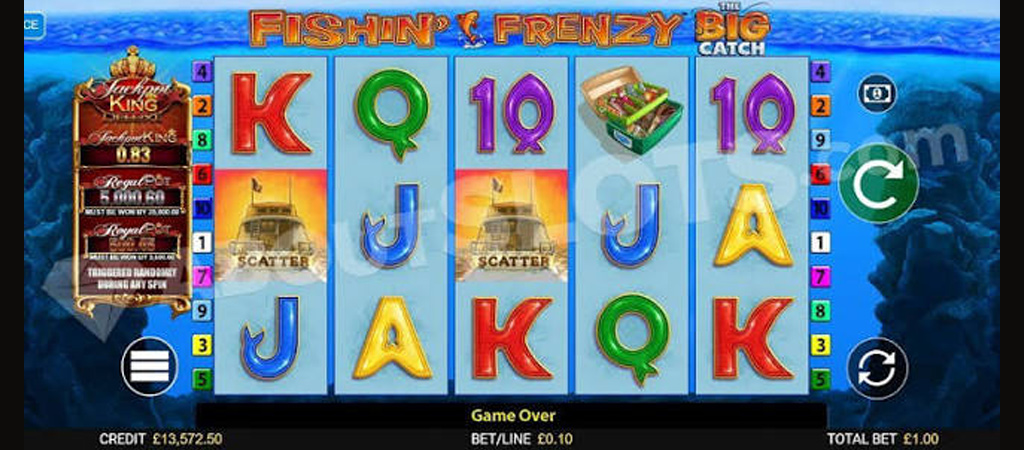 Fishin’ Frenzy Jackpot King, nyerőgép