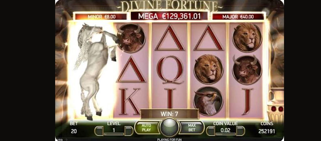Divine Fortune, slot, valódi pénzes kaszinók