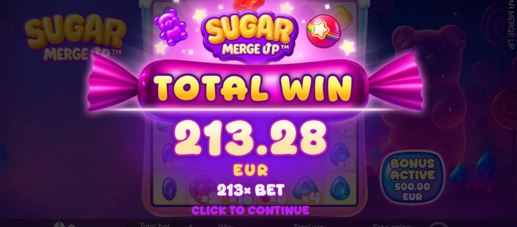 Sugar Merge Up, nyerőgép funkciói, kaszinó