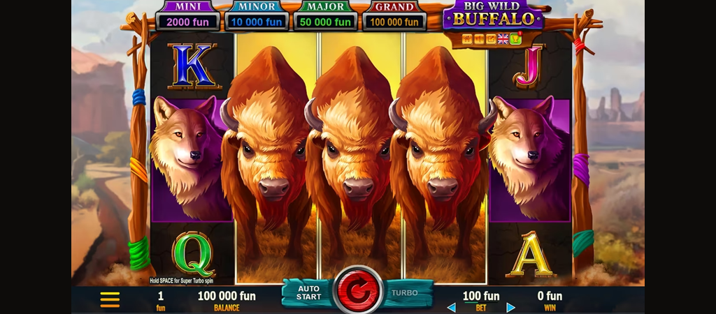 Big Wild Buffalo nyerőgép, slot, kaszinó játék