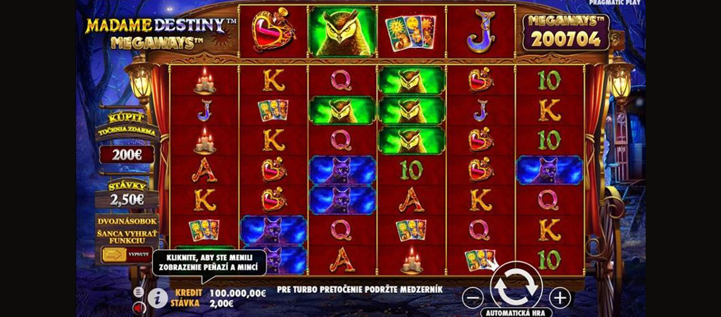 Madame Destiny Megaways, online casino