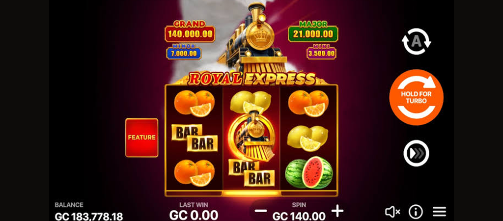 Royal Express kaszinó játék, online casino