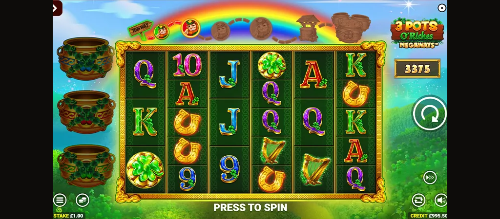 3 Pots Riches online nyerőgép, slot