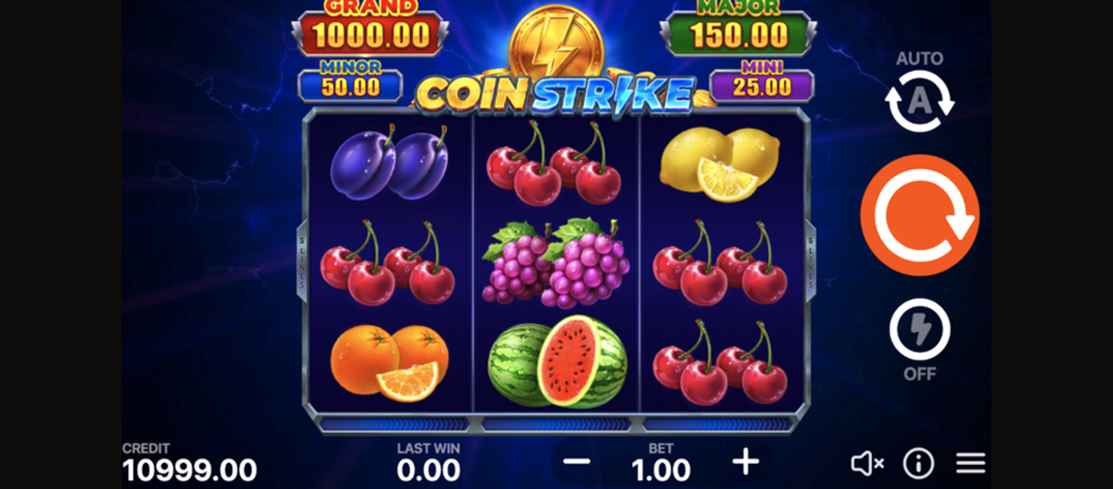 Coin Strike game, Jellegzetes funkciók, slot