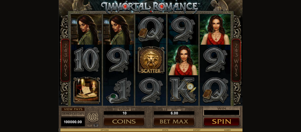 Immortal Romance, online kaszinó, slot