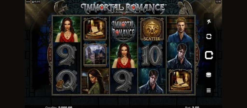 Immortal Romance casino játék, nyerőgép