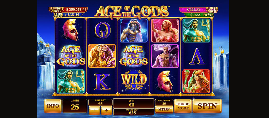 Age of the Gods, online nyerőgép, slot